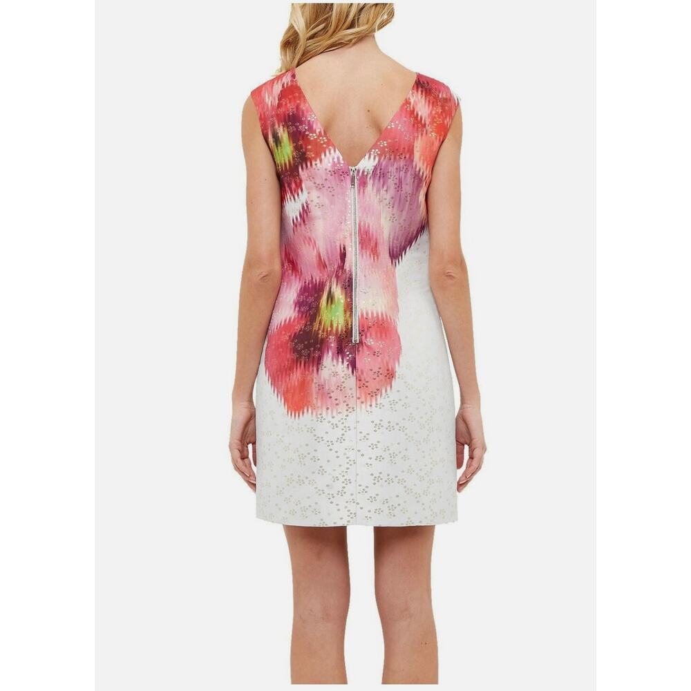 Ted Baker Expressive Pansy Diliani Sleeveless Midi Shift Dress - Picture 6 of 9